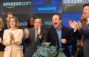 16. Jeff Bezos Rings The Bell To Open The Nasdaq Trading Session On Friday, September 7, 2001