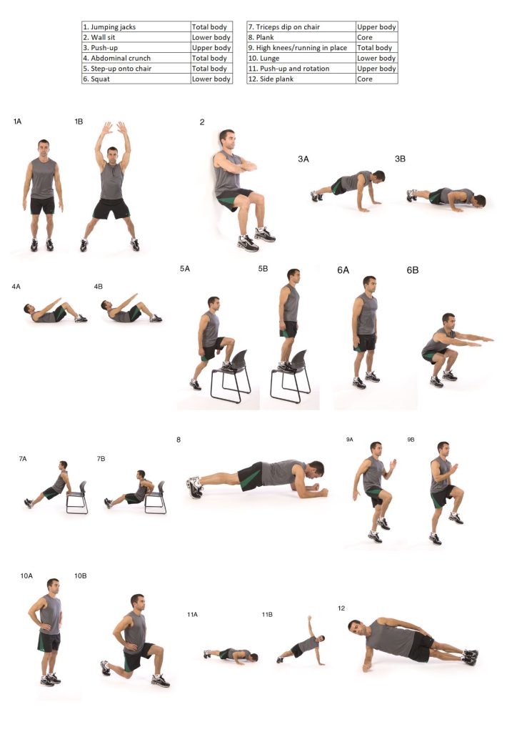 7 minute workout poster